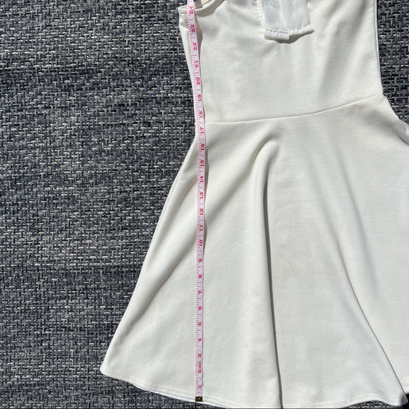 LACE-NECK BRIDAL SHOWER SKATER DRESS - Picture 8 of 10